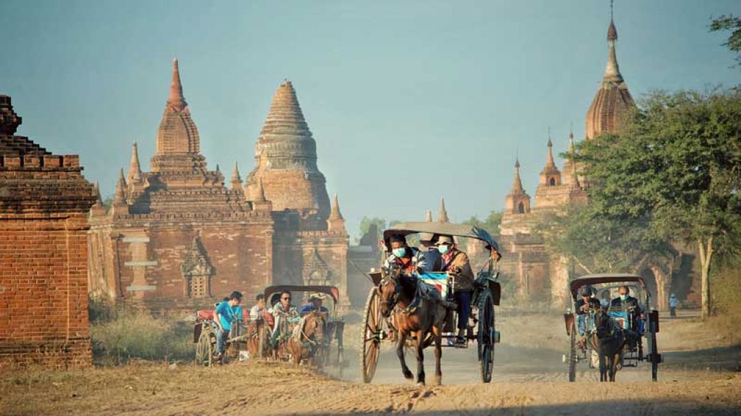 Tourist in Bagan